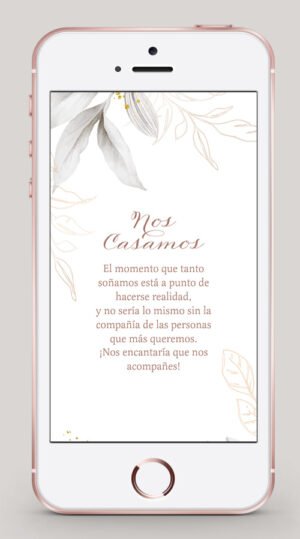 invitacion online, invitacion digital, boda, natural, vegetacion, botanica