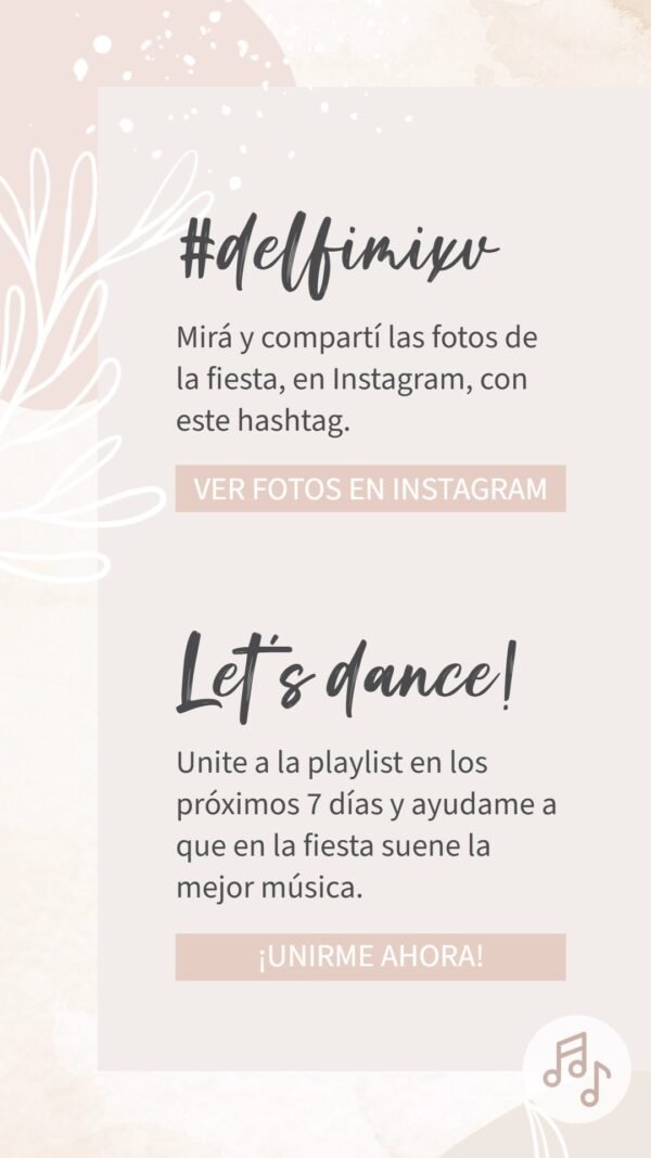 invitacion online, invitacion digital,15 años, aesthetic, invitacion virtual, tarjeta cumpleaños, playlist, spotify, hashtag, instagram